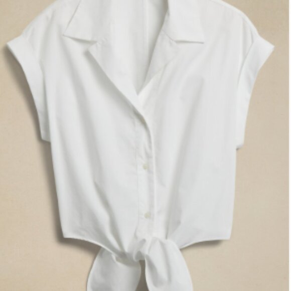 Banana Republic Factory Tie-Front Cropped Top - Picture 5 of 5